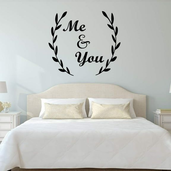 VWAQ Me and You Bedroom Quotes Wall Decal
