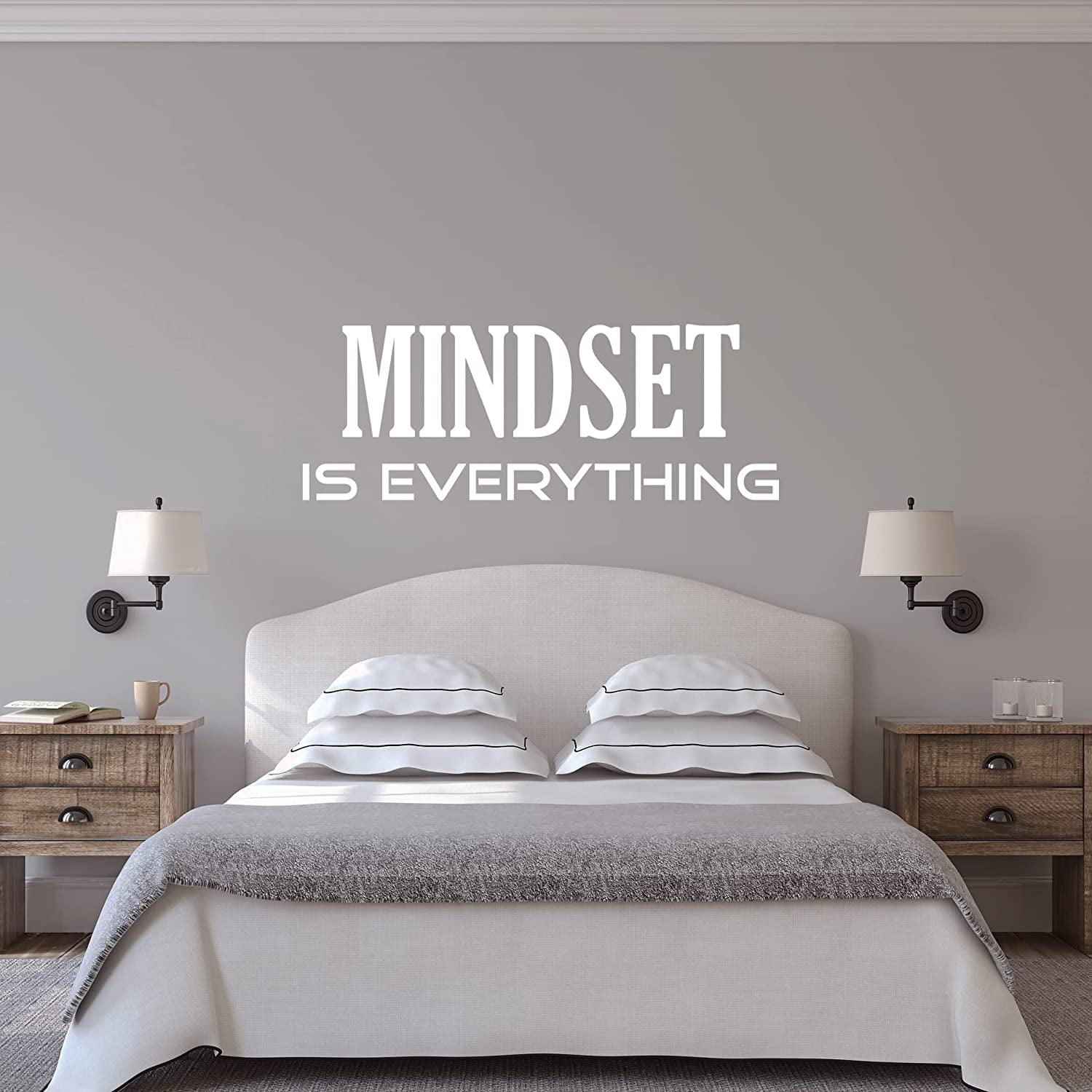 VWAQ Mindset is Everything Inspirational Wall Decal Motivational Quote ...