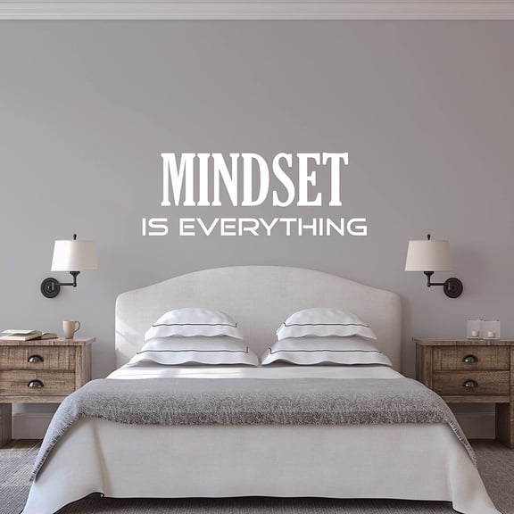 VWAQ Mindset is Everything Inspirational Wall Decal Motivational Quote