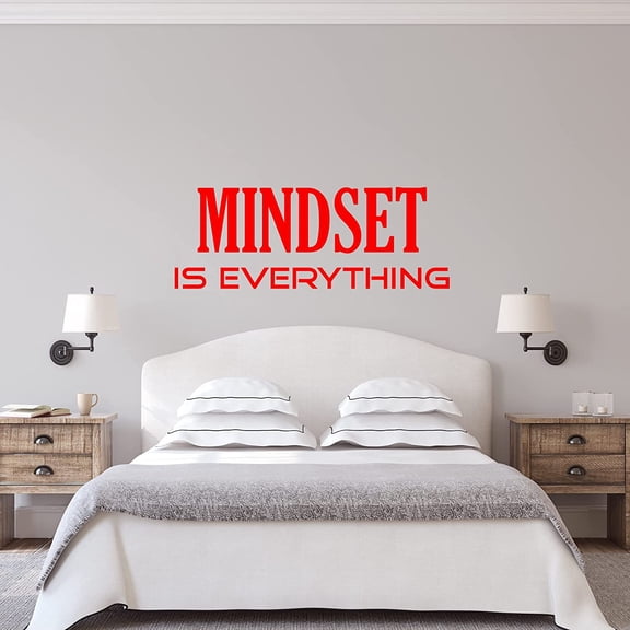 VWAQ Mindset is Everything Inspirational Wall Decal Motivational Quote