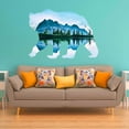 thumbnail image 1 of VWAQ Natural Bear Peel and Stick Wall Sticker - Large Animal Wall Decal - SC02, 1 of 1