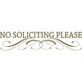 thumbnail image 1 of VWAQ No Soliciting Vinyl Decal for Door - Choice of Color - TTC12, 1 of 1
