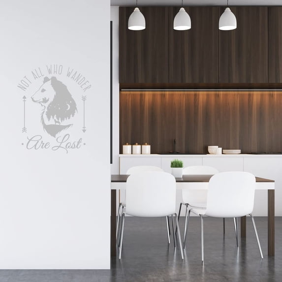 VWAQ Not All Who Wander are Lost Inspirational Wall Decal Motivational Home Decor