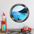 thumbnail image 1 of VWAQ Ocean Porthole Wall Decal Nature Sea View Window Sticker Peel and Stick Mural PO7, 1 of 3