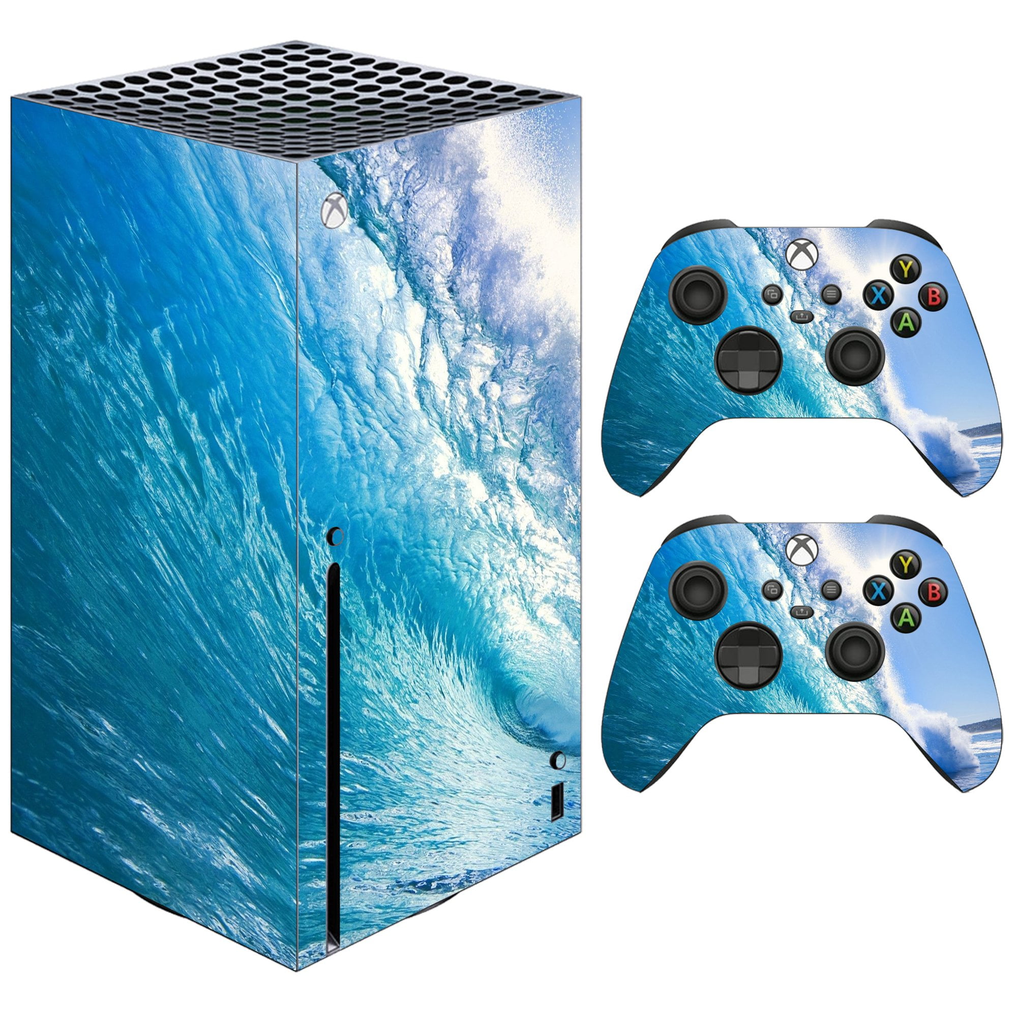 VWAQ Ocean Wave Skin For Xbox Series X Console and