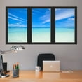 thumbnail image 1 of VWAQ - Ocean Window Sticker 3D Wall Decal Office Mural Vinyl Decor - OW06, 1 of 2