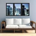 thumbnail image 1 of VWAQ - Office Window Decal City Skyline Wall Sticker Removable Reusable Peel and Stick Mural - OW01, 1 of 2