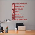 thumbnail image 1 of VWAQ Our Values Office Wall Decal Motivational Office Decor, 1 of 1