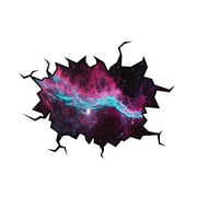 VWAQ Outer Space Wall Decal Universe Sticker Hole In The Wall Decal VWAQ-WC4 (18"H X 22"W)