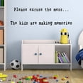 thumbnail image 1 of VWAQ Please Excuse The Mess Wall Decal Kids Playroom Wall Stickers Quotes for Childrens Rooms, 1 of 1