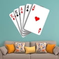 thumbnail image 1 of VWAQ Poker Playing Cards Wall Decal - Casino Gambling Sticker Decor - HOL13, 1 of 1
