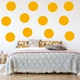 thumbnail image 1 of VWAQ Polka Dots Circles Pack of (12) Peel & Stick Decal Dots Colors Choice Kids (Orange), 1 of 3