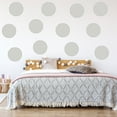 thumbnail image 1 of VWAQ Polka Dots Circles Pack of (12) Peel & Stick Decal Dots Colors Choice Kids (Silver), 1 of 3