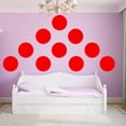 thumbnail image 1 of VWAQ Polka Dots Large Circles Set of (10) Big 12" Peel & Stick Decal Dots Colors Choice Kids, 1 of 3