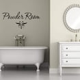 thumbnail image 1 of VWAQ Powder Room Vinyl Wall Decal - Bathroom Decor Mirror Quotes, 1 of 1