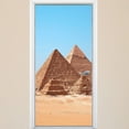 thumbnail image 1 of VWAQ- Pyramids of Giza Vinyl Door Wrap - Egypt Mural, Egyptian Door Decor - DM6, 1 of 1