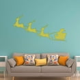 thumbnail image 1 of VWAQ Santa Claus Wall Decal Reindeer Christmas Holiday Vinyl Sticker, 1 of 1