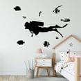 thumbnail image 1 of VWAQ Scuba Diver Wall Decal Ocean Theme Decor - V1, 1 of 1