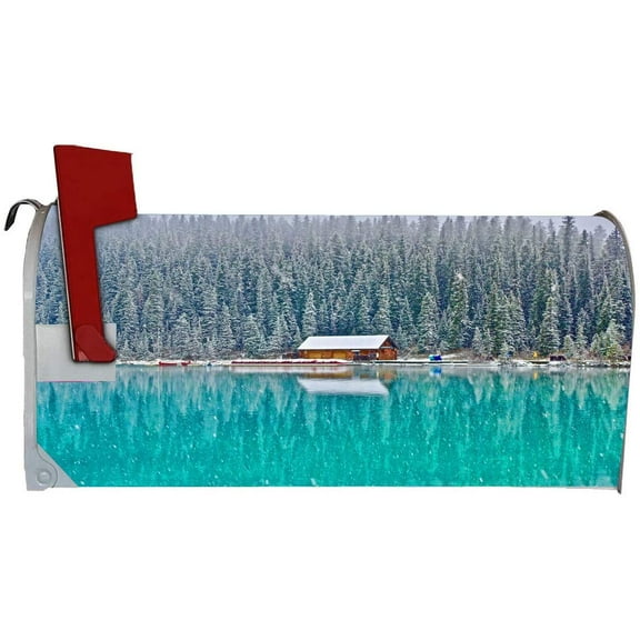 VWAQ Seasonal Mailbox Covers Magnetic Winter Snow Decorative Mailbox Wraps - MBM37