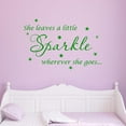 thumbnail image 1 of VWAQ She Leaves A Little Sparkle Wherever She Goes Wall Art Decal Sticker Decor for Girls Room, 1 of 1