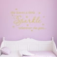 thumbnail image 1 of VWAQ She Leaves A Little Sparkle Wherever She Goes Wall Art Decal Sticker Decor for Girls Room, 1 of 1
