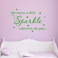 thumbnail image 1 of VWAQ She Leaves A Little Sparkle Wherever She Goes Wall Art Decal Sticker Decor for Girls Room, 1 of 1