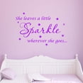 thumbnail image 1 of VWAQ She Leaves A Little Sparkle Wherever She Goes Wall Art Decal Sticker Decor for Girls Room, 1 of 1