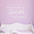 thumbnail image 1 of VWAQ She Leaves A Little Sparkle Wherever She Goes Wall Art Decal Sticker Decor for Girls Room, 1 of 1