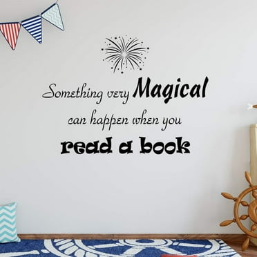 VWAQ Something Very Magical Can Happen When You Read A Book Classroom Reading Wall Decals