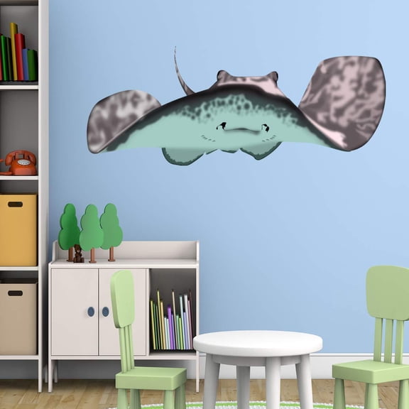 VWAQ Stingray Wall Decal Manta Ray Vinyl Sticker Ocean Kids Room Decor - HOL10