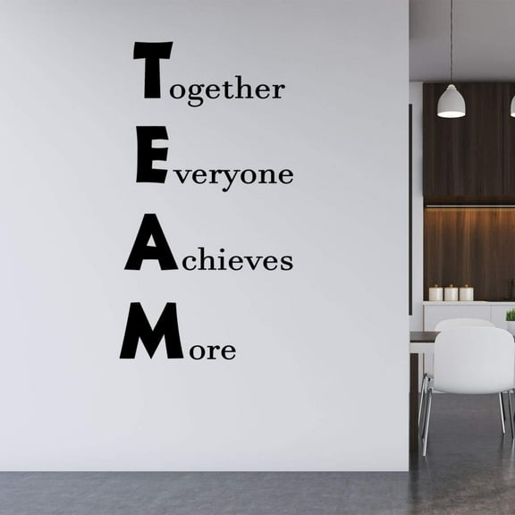 VWAQ Team - Together Everyone Achieves More Office Wall Quotes Decal