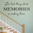 thumbnail image 1 of VWAQ The Best Thing About Memories is Making Them Wall Quote Decal Sticker, 1 of 2