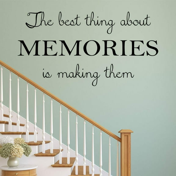 VWAQ The Best Thing About Memories is Making Them Wall Quote Decal Sticker