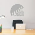 thumbnail image 1 of VWAQ The Journey Not The Arrival Matters Wall Decal Inspirational Home Decor Motivational Wall Art Stickers for Living Room - 20"H X 22"W SILVER, 1 of 1