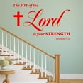 thumbnail image 1 of VWAQ The Joy of The Lord is Your Strength Nehemiah 8:10 Wall Art Decal - Scripture Bible Wall Decor, 1 of 2