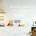 thumbnail image 1 of VWAQ The Kitchen is The Heart of The Home Wall Decal Sticker Decor - Dining Room Vinyl Wall Sayings, 1 of 1