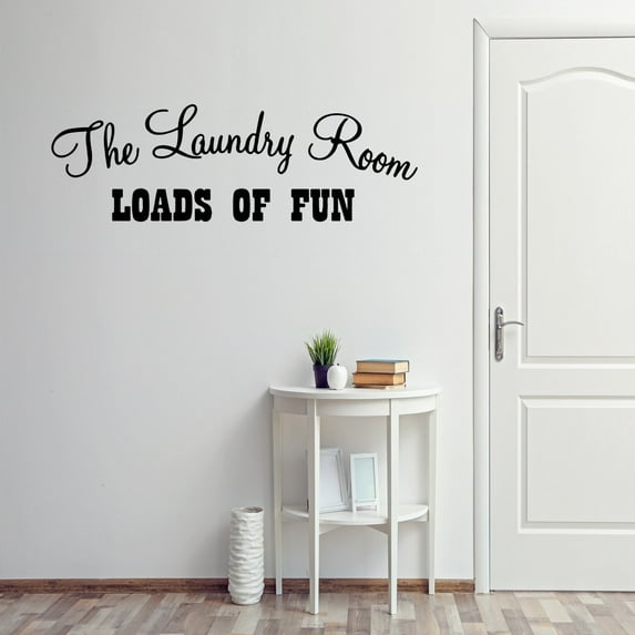 VWAQ The Laundry Room Loads of Fun Decal Laundry Room Decals Room Decor Sayings - 593
