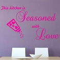 thumbnail image 1 of VWAQ This Kitchen is Seasoned with Love Wall Decal Sticker Decor - Dining Room Vinyl Wall Sayings, 1 of 1