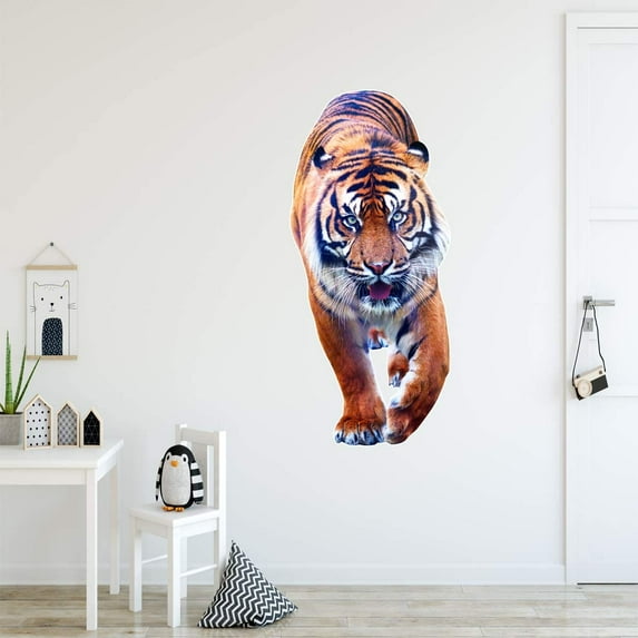 VWAQ Tiger Wall Decal Kids Jungle Theme Decor - PAS39