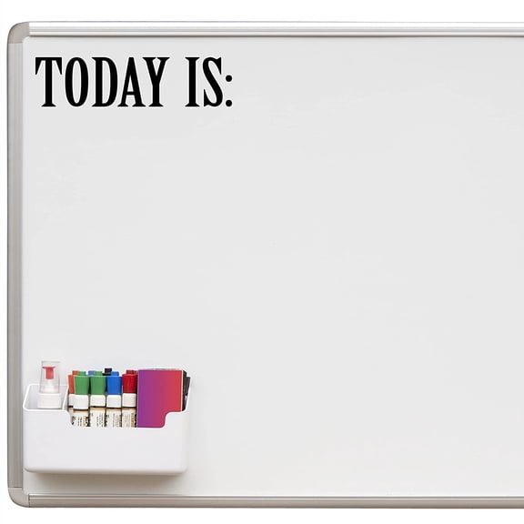 VWAQ Today is Whiteboard Decal Teachers Classroom Vinyl Sticker for Dry Erase Board or Walls