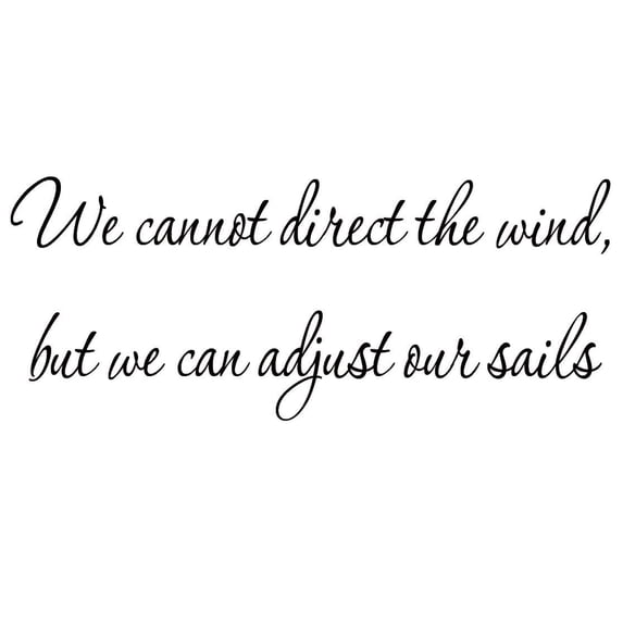 VWAQ VWAQ 1576 We Cannot Direct the Wind, But We Can Adjust Our Sales Wall Decal