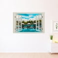thumbnail image 1 of VWAQ - Vacation Wall Decal 3D Window View Office Nature Sticker Poolside Home Decor - NWT38, 1 of 1
