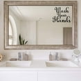 thumbnail image 1 of VWAQ Wash Your Hands Vinyl Decal for Mirror and Walls Bathroom Decor Restroom Sticker Art, 1 of 1