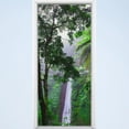 thumbnail image 1 of VWAQ- Waterfall Vinyl Door Mural - Jungle Rainforest Door Wrap Decal Decor - DM9, 1 of 1