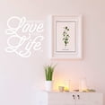 thumbnail image 1 of VWAQ Where There is Love There is Life Wall Decal - Family Love Quotes Wall Decor - 24"H X 22"W WHITE, 1 of 1