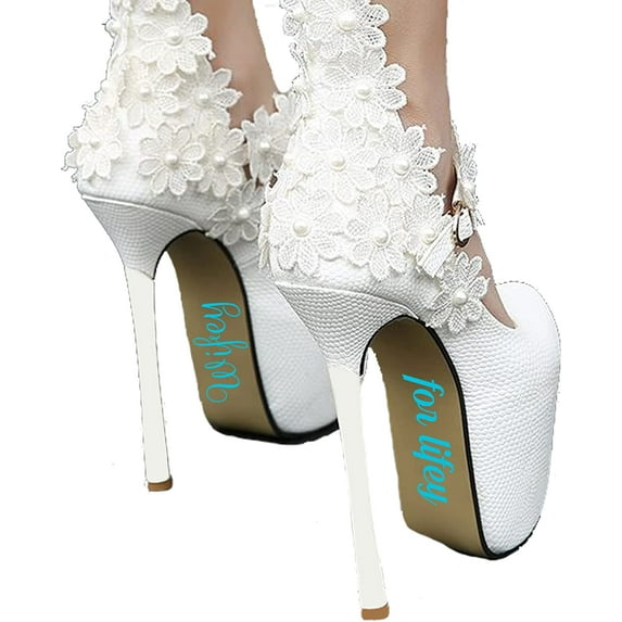 VWAQ Wifey for Lifey Decoration Wedding Bride Art Wife Decor for Shoes