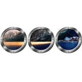 thumbnail image 1 of VWAQ Wilderness Wall Decals For Kids - Nature Window Clings Wall Stickers, Submarine Window Decor -SPW26 (Silver, 14" Diameter), 1 of 2