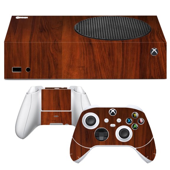 VWAQ Wood Grain Skin For Xbox Series S Console and Controllers - Wood Vinyl Decal To Fit Xbox Series S - XSRSS4 [video game]