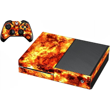 VWAQ Xbox One Fire Skin For Console And Controller Flame Skin For Xbox One - XGC3 [video game]