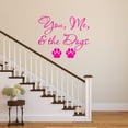 thumbnail image 1 of VWAQ You Me and The Dogs Wall Decal - Pet Quotes Wall Decor Puppy Vinyl Sticker Lettering, 1 of 1